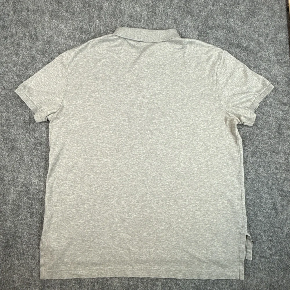 Polo Ralph Lauren Mens Gray Pima Soft Touch Short Sleeve Polo Shirt Large